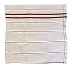 Ethnic Inspirations - Backstrap Loinloom Khiamniungan womens traditional white and red wraparound