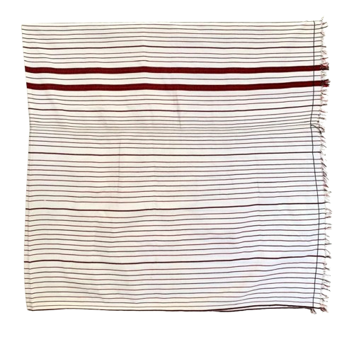 Ethnic Inspirations - Backstrap Loinloom Khiamniungan womens traditional white and red wraparound