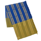 Ethnic inspiration - Blue and Golden designer Loinloom wrap around