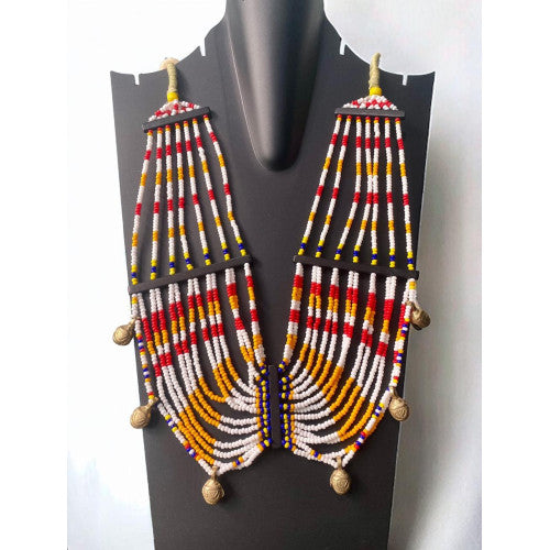 Flower Child-Seed Beads Necklace inspired by the Konyak Tradition