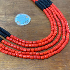 Flowerchild Five Strand Charm Beads Necklace