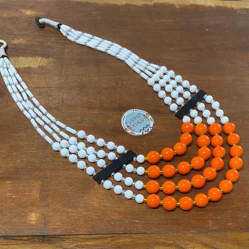 Flowerchild Winter Fall Beaded Necklace
