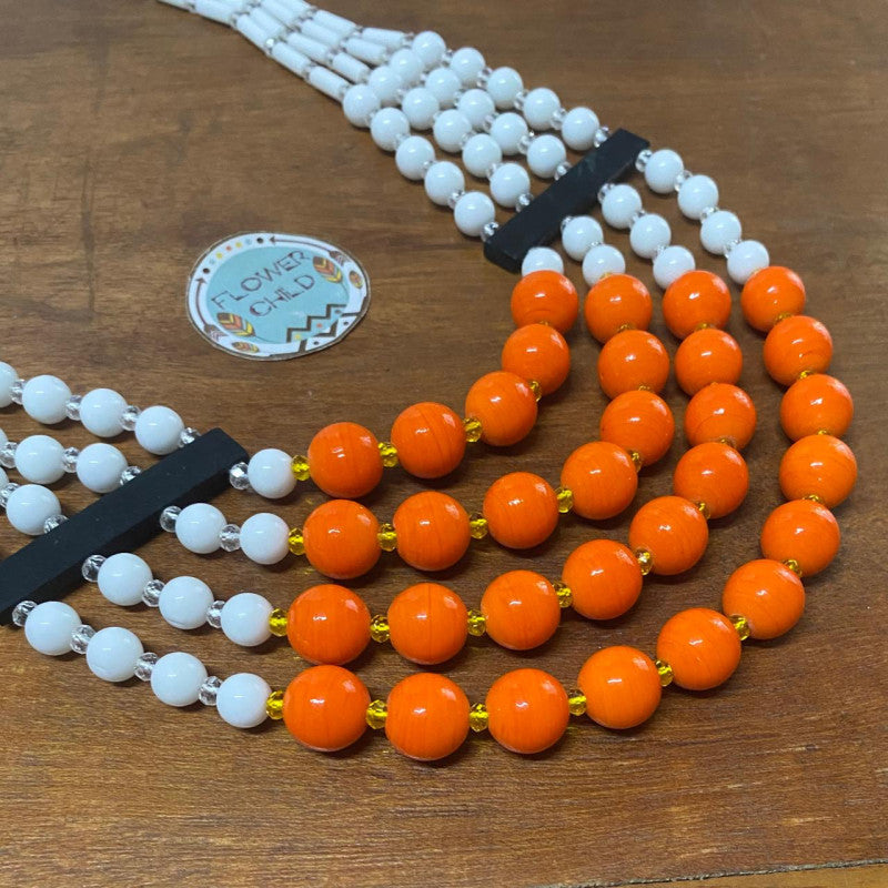 Flowerchild Winter Fall Beaded Necklace