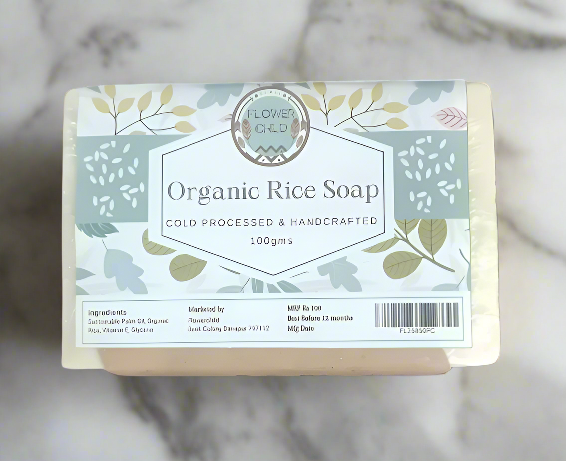 Flowerchild Organic Rice Soap 100g