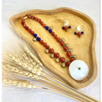 Flowerchild Gorgeous Precious stone Ao women necklace set