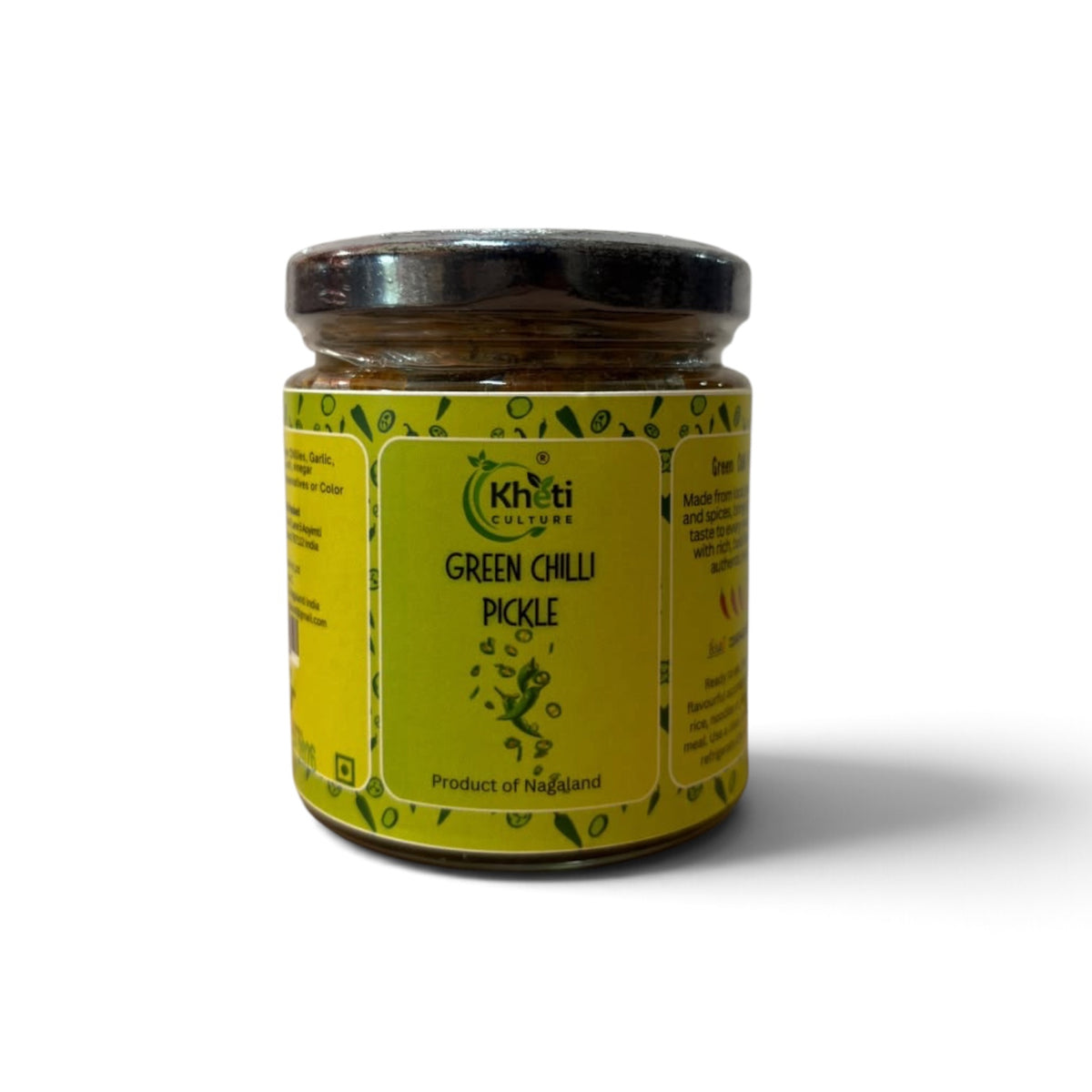 Green Chilli Pickle 170gms-Kheti Culture