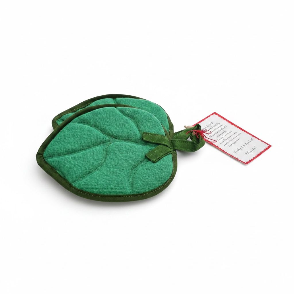 Green leaves pot holder