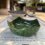 Green texture design serving bowl - The Knot and Bow.