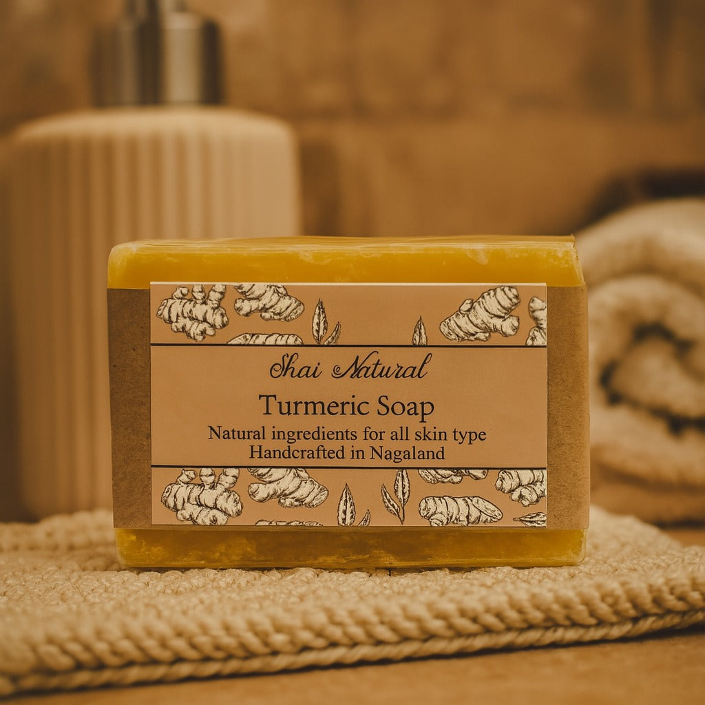 Handcrafted Turmeric Soap - Shai Natural 100gm