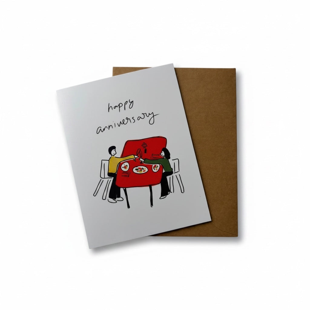 Happy anniversary greeting card -Myzine Studio