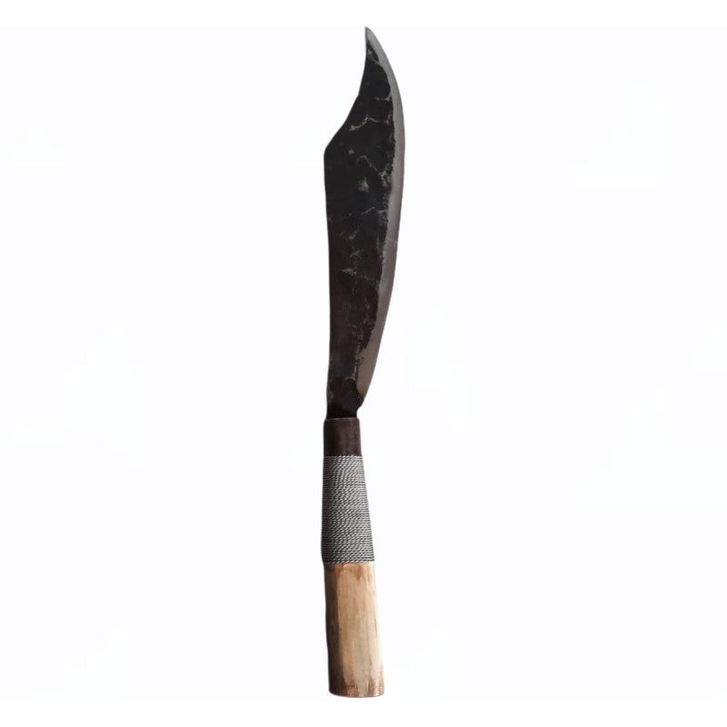 Heavy Duty Crafted Big Knife with bamboo handle - Indigi Craft