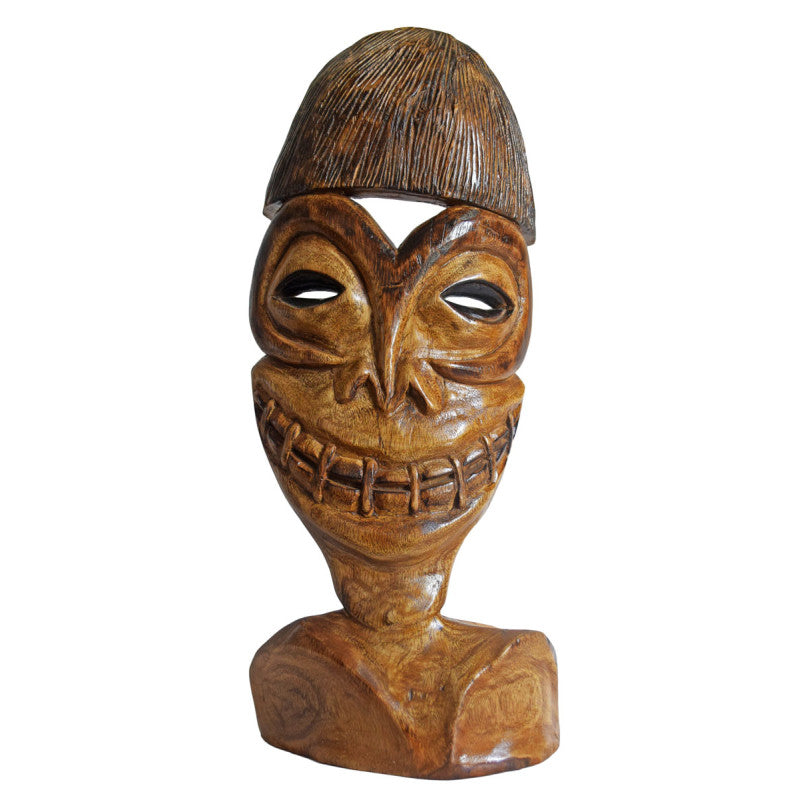 Home Decor Wooden Handcrafted Mask Large - Indigi Craft