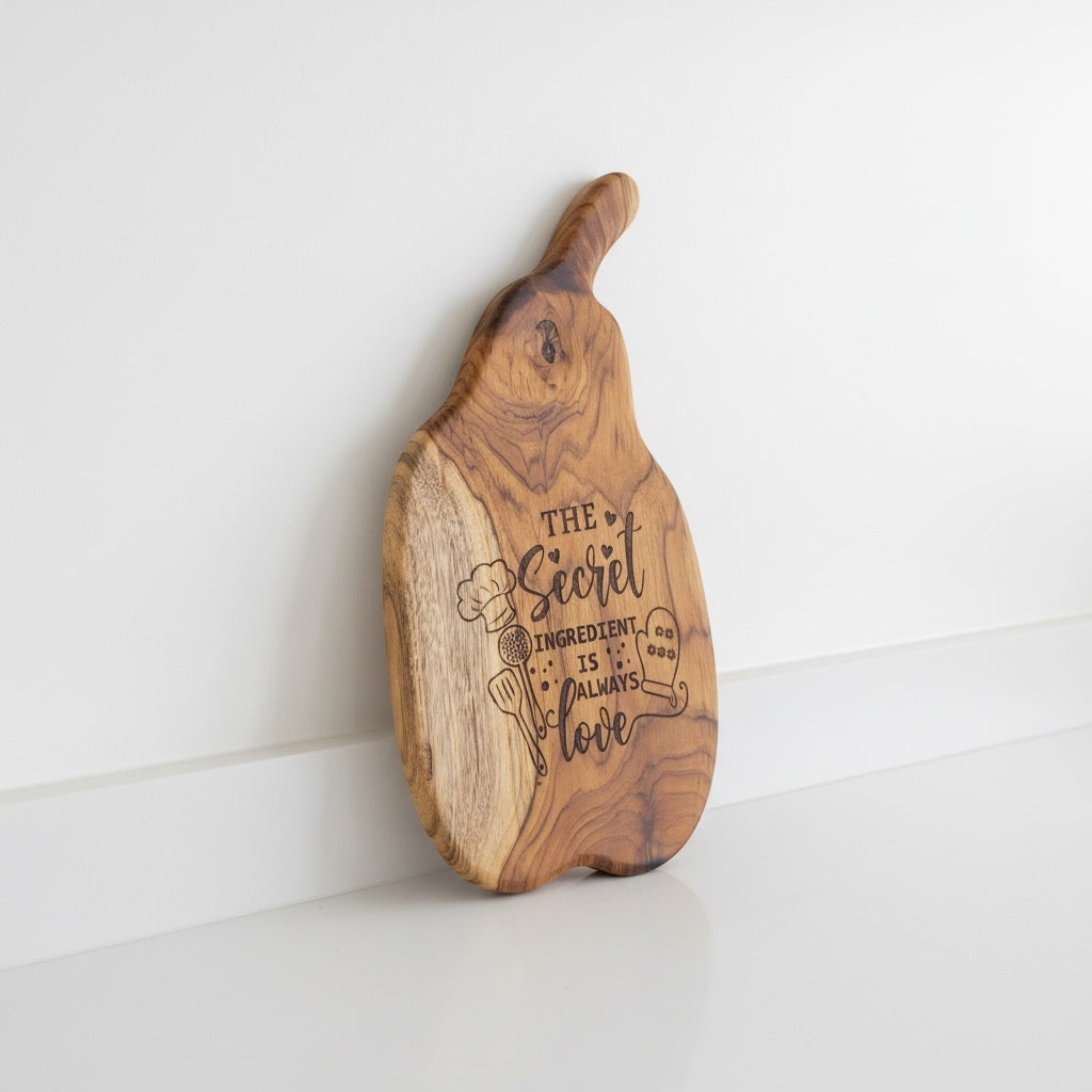 The secret ingreduent pear shape platter - Custom Creations