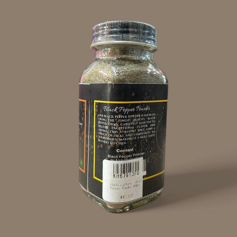 Black Pepper Powder 90gms Kheti Culture
