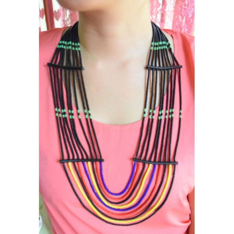 Flower child - Konyak Naga beaded necklace