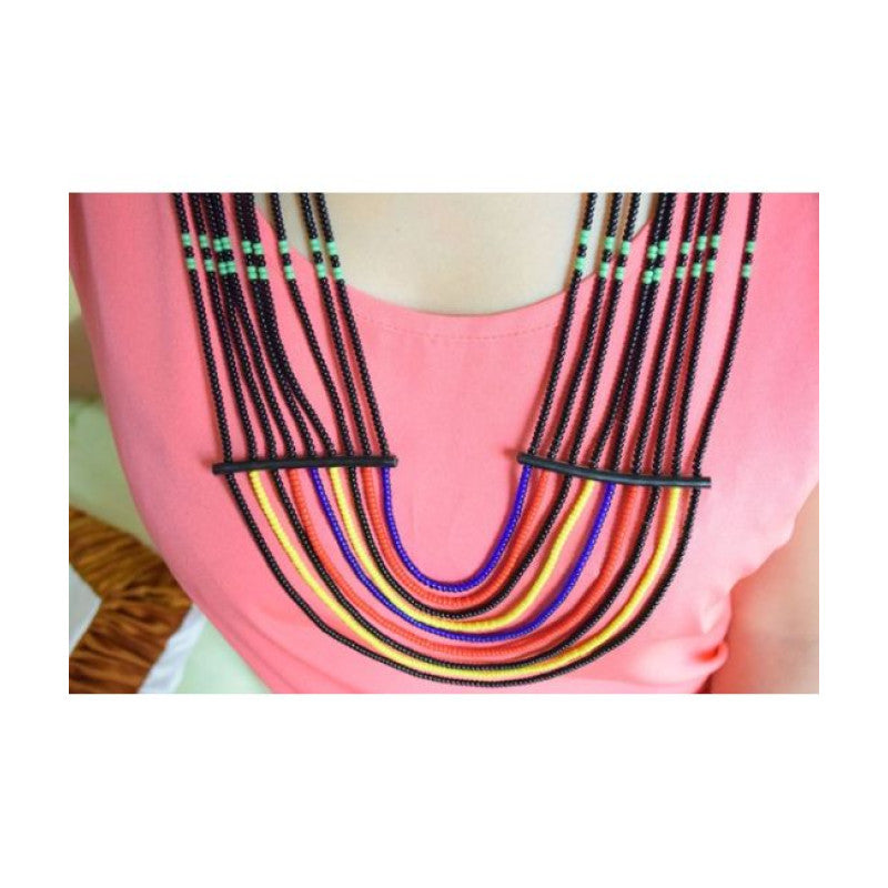 Flower child - Konyak Naga beaded necklace