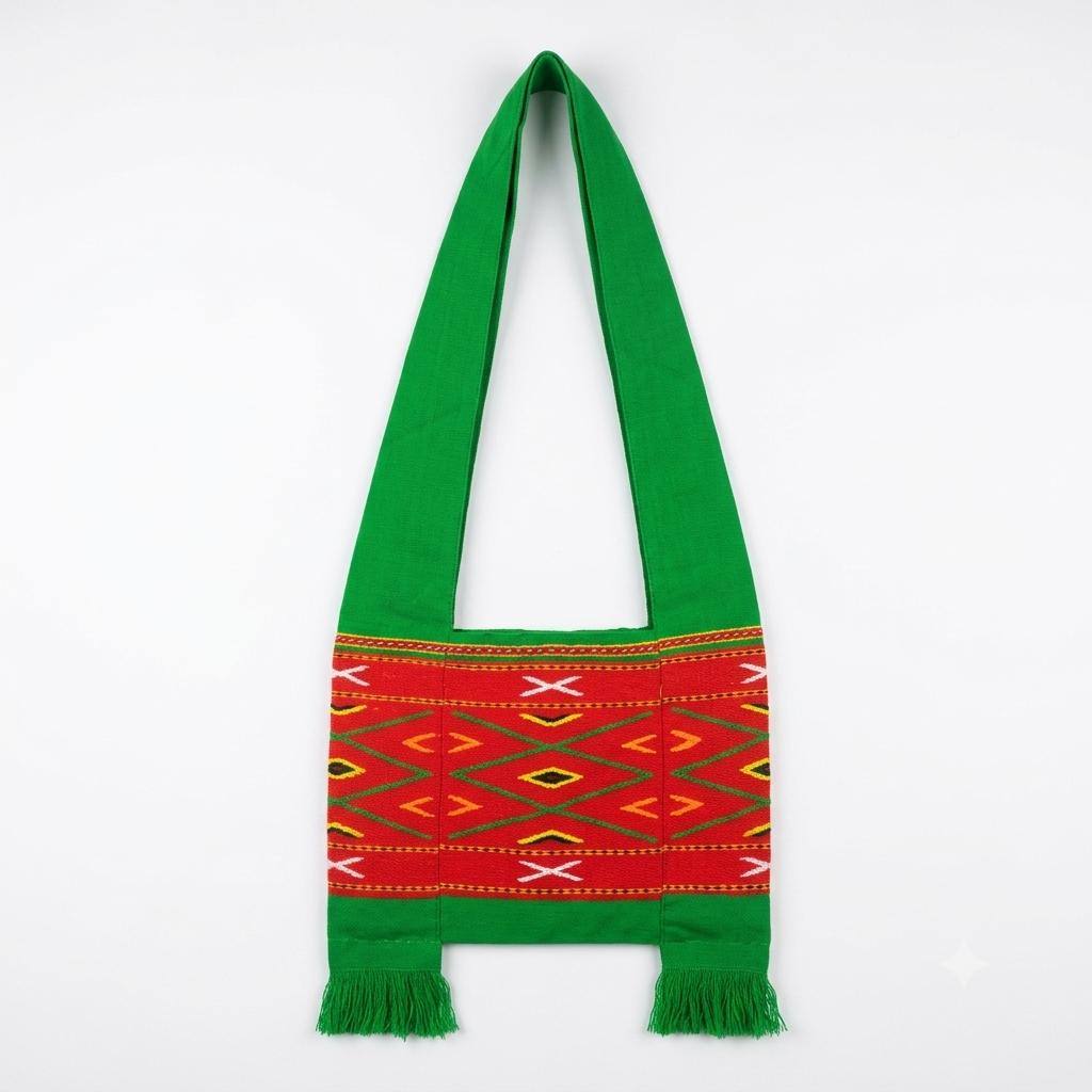 Konyak Sling bag with white x- diamond- Ethnic Inspiration