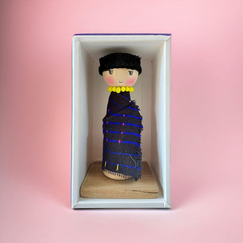 LOTHA boy traditional wooden doll - Ikali's Studio