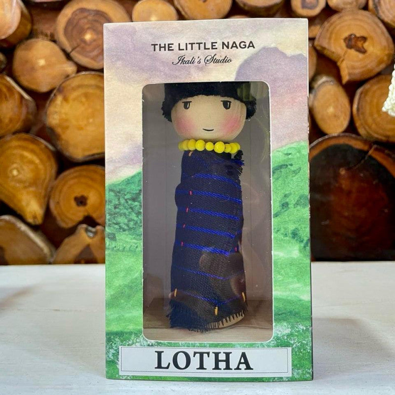 LOTHA boy traditional wooden doll - Ikali's Studio