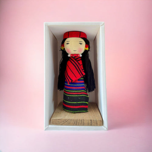LOTHA girl traditional wooden doll - Ikali's Studio