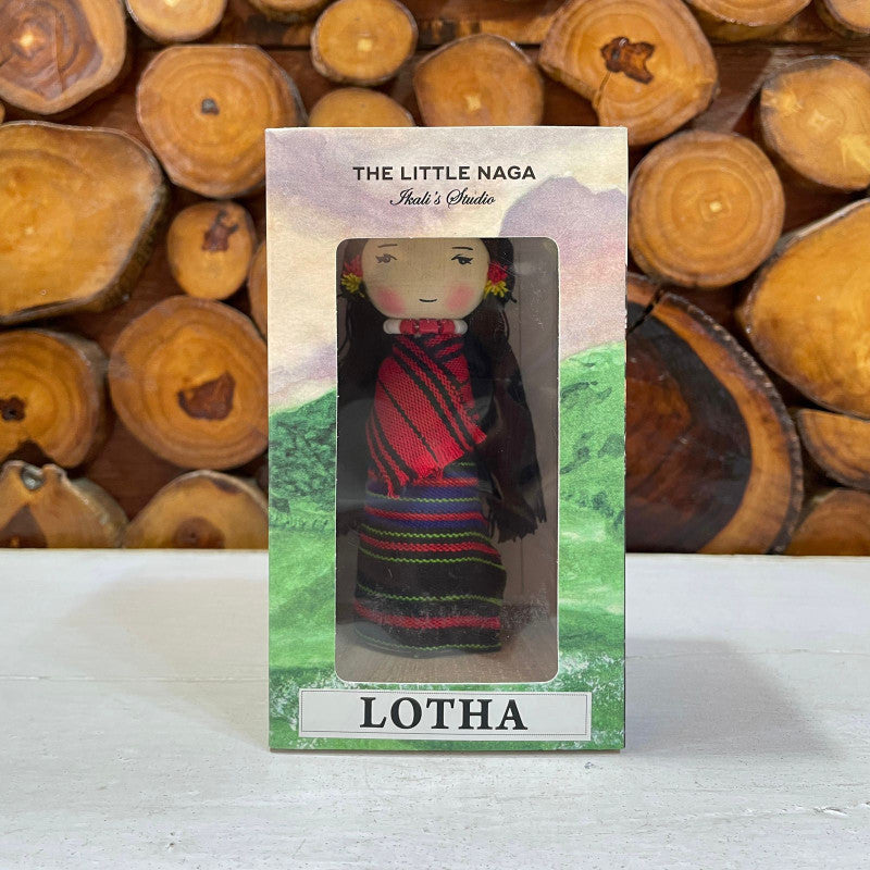 LOTHA girl traditional wooden doll - Ikali's Studio