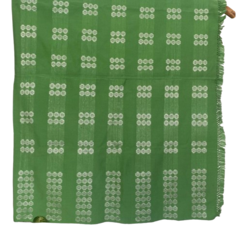 Loin Loom Lime green wrap around motif design- Ethnic Inspirations