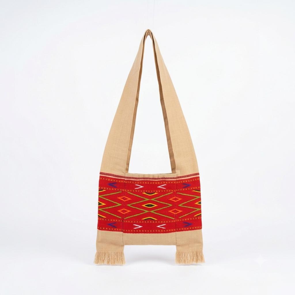 Maroon color konyak bag- Ethnic inspiration.