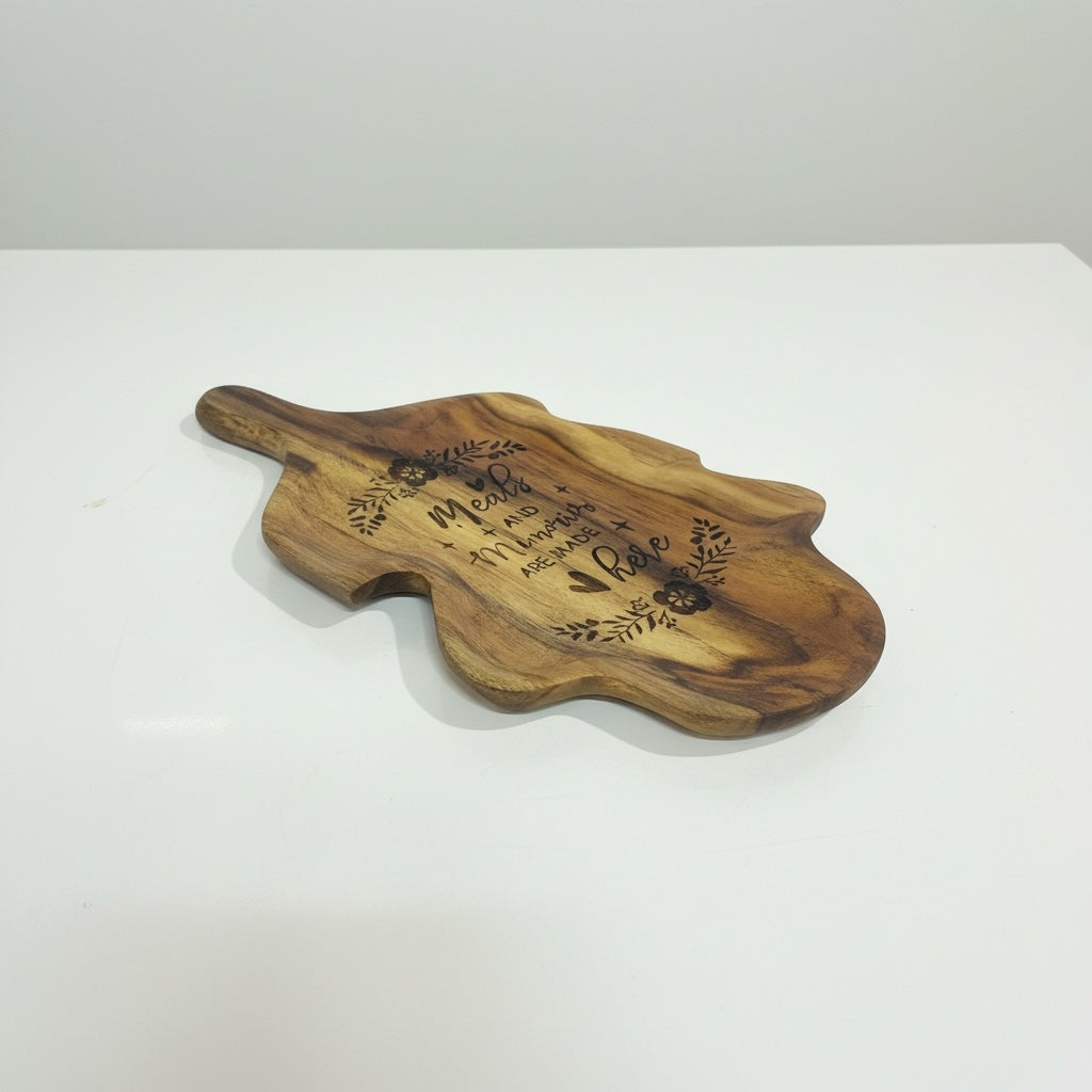 Meals and memories wooden platter - Custom Creations