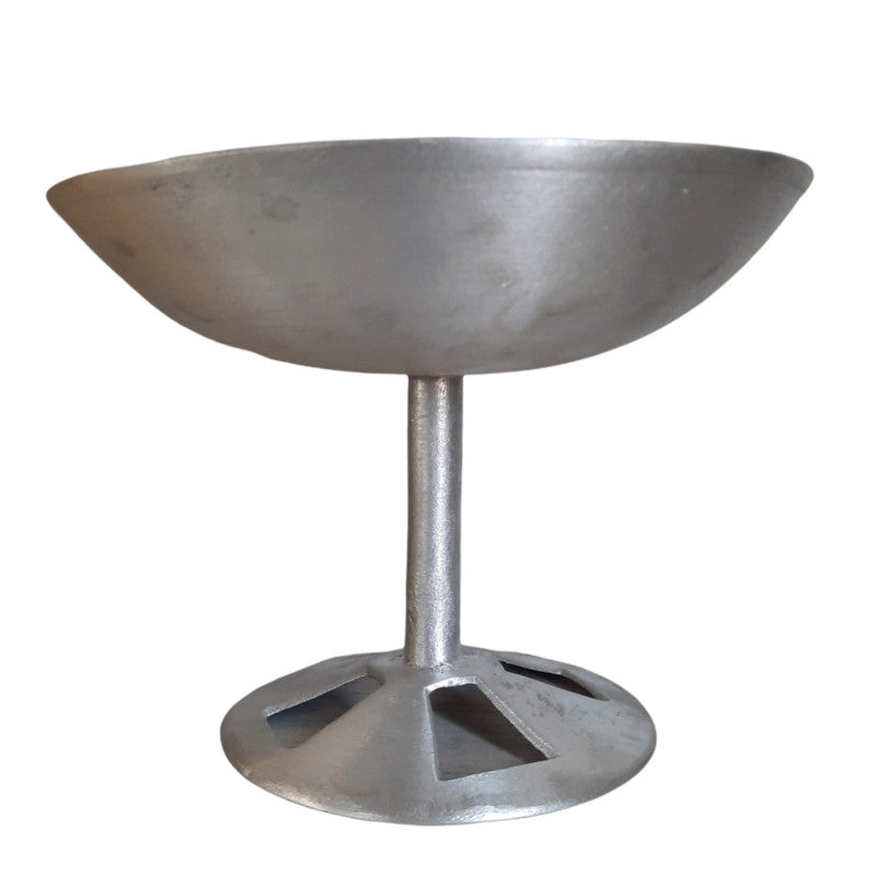 Mizoram Aluminium Handmade Stand tall Plate - Indigi Crafts