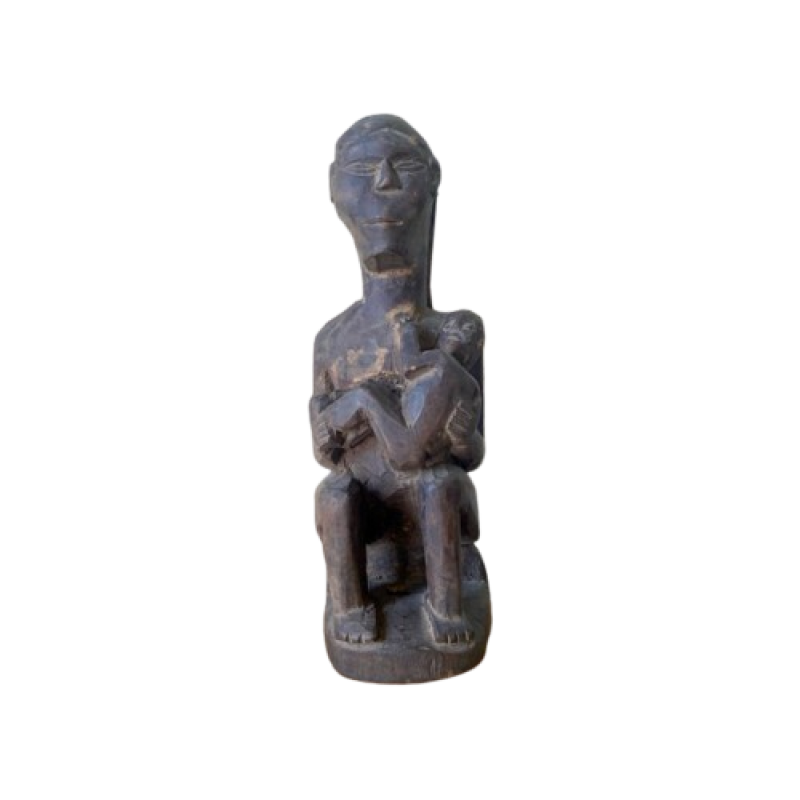 MotherandInfantAntiqueWoodenSculpture-Indigicraft