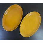 Mustard oval plate (Large) Qty 1pc