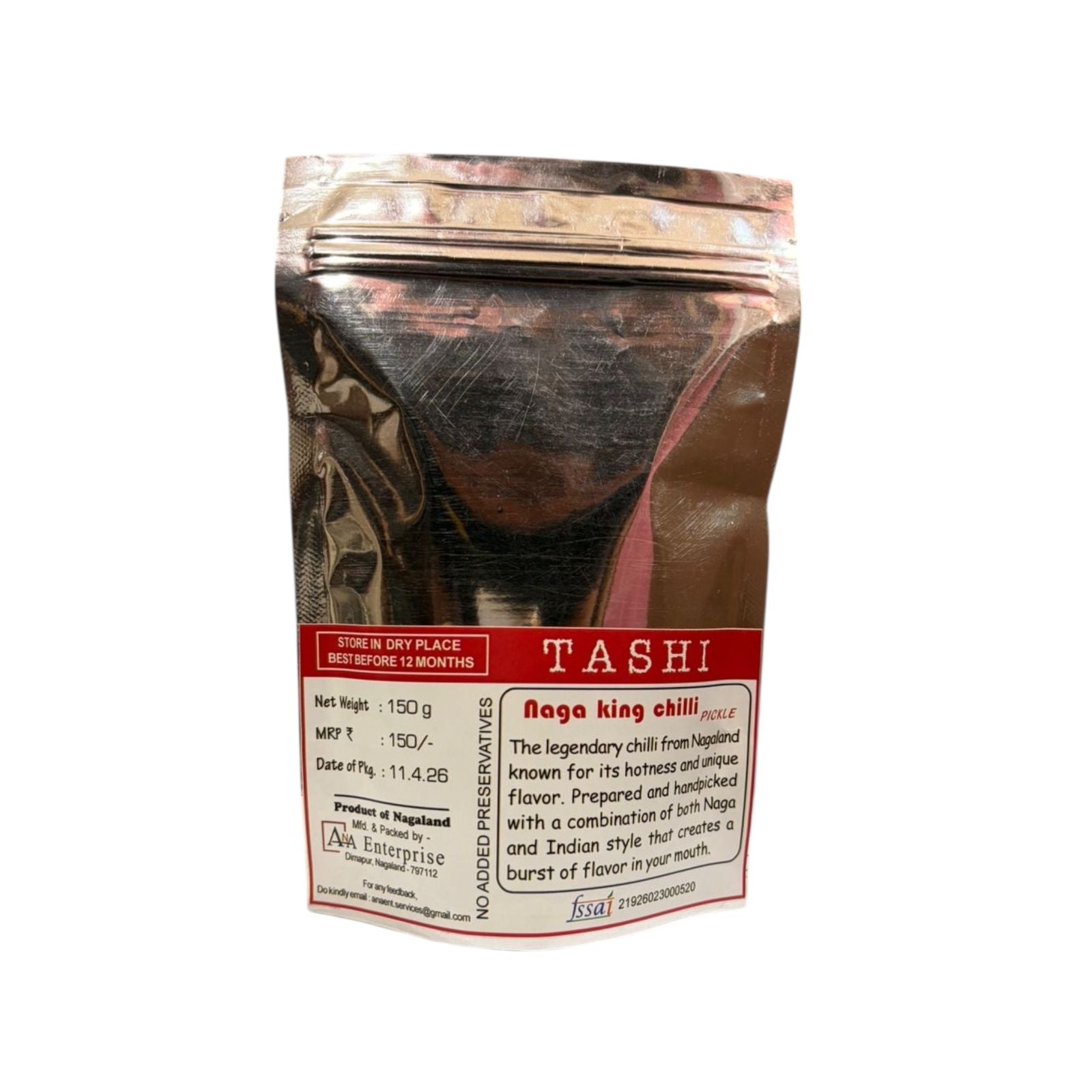 Naga King Chilli Pickle ( tashi) 150gm