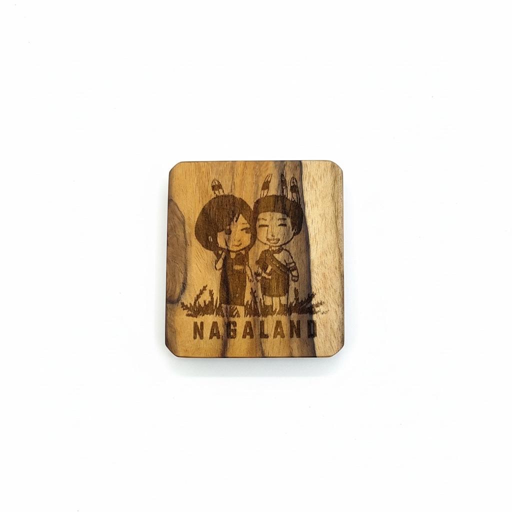 Naga couple wood magnet- Custom Creations