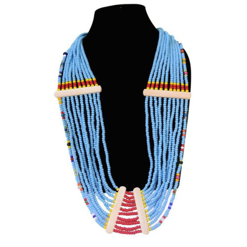 Flowerchild - Konyak Naga ethnic multi strand inspiration necklace