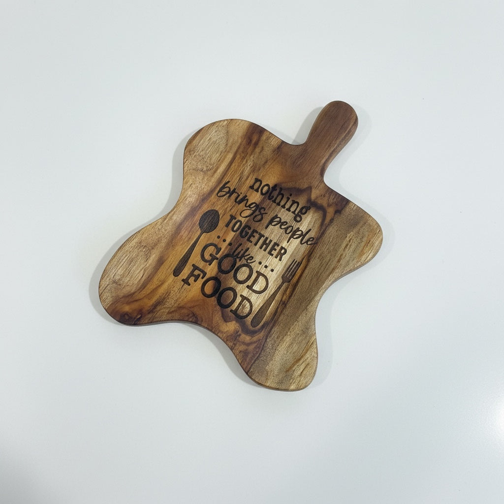 Nothing bring people wooden platter - Custom Creations