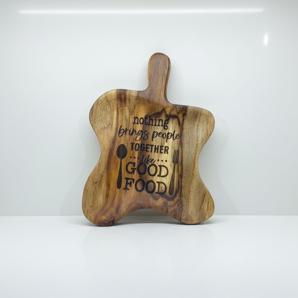 Nothing bring people wooden platter - Custom Creations