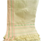 Pastel yellow couch throw hand woven - TADI