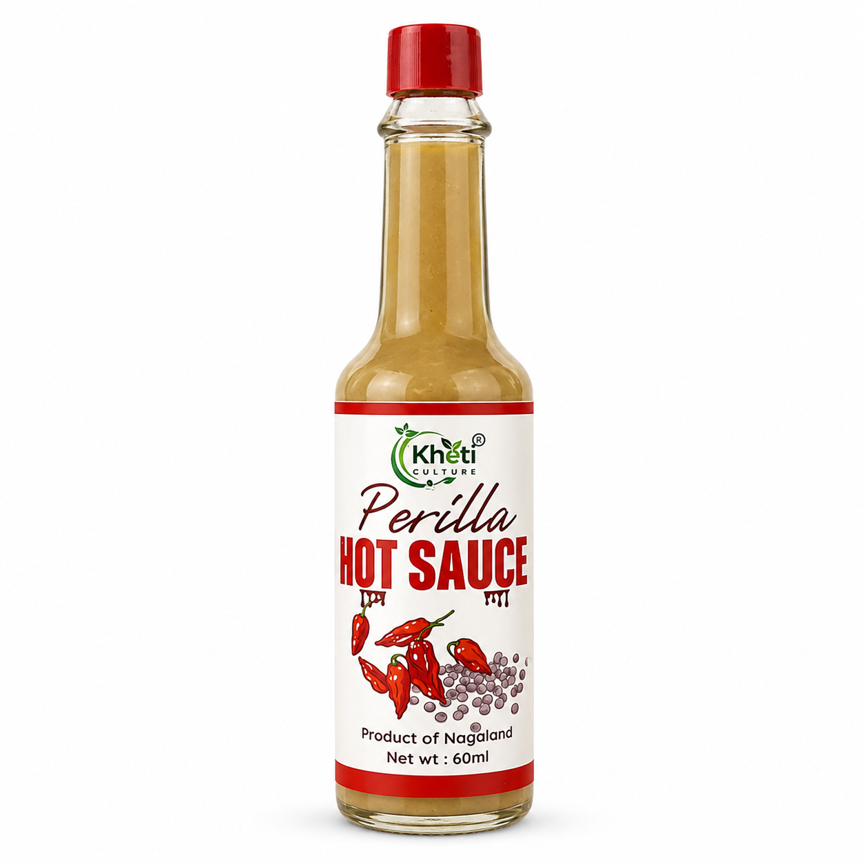Perilla Hot Sauce 60ml-Kheti Culture