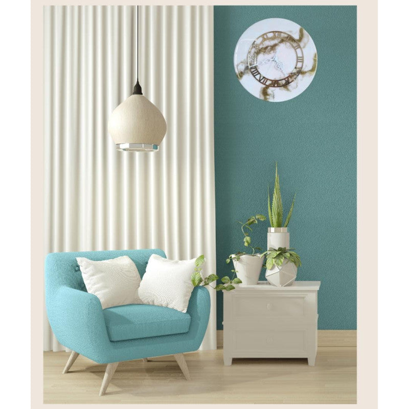 Pink Galaxy Resin Wall Clock- Wooden Tales