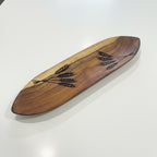 Platter Wheat oval shape wooden platter- Custom Creations