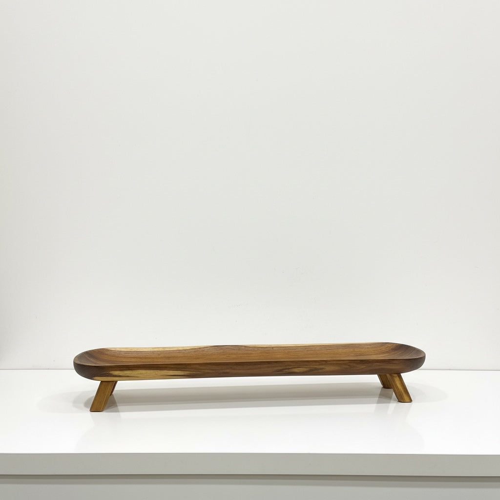 Platter with stand wooden platter large size- Custom Creations