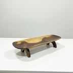 Platter with stand wooden platter medium size - Custom Creations