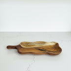 Platter with wheat plant wooden platter - Custom Creations