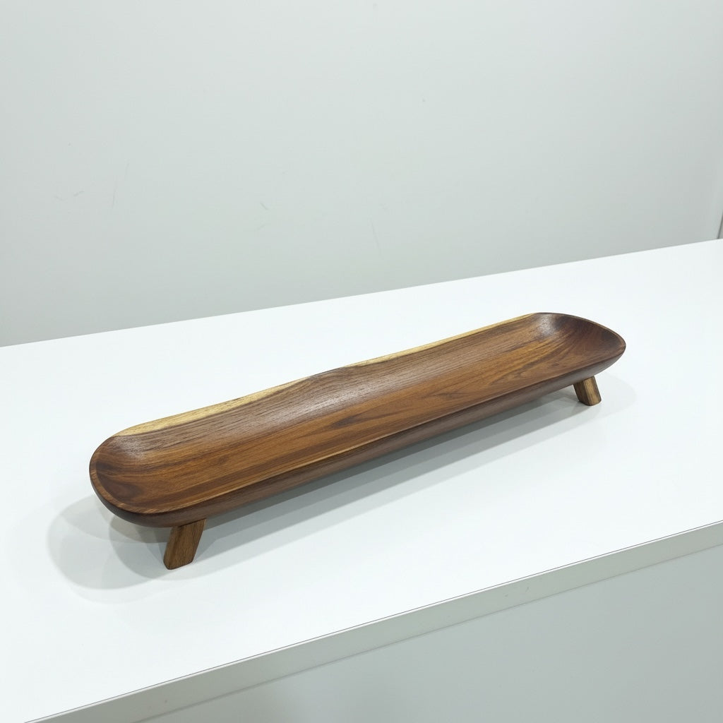 Platter with stand wooden platter large size- Custom Creations