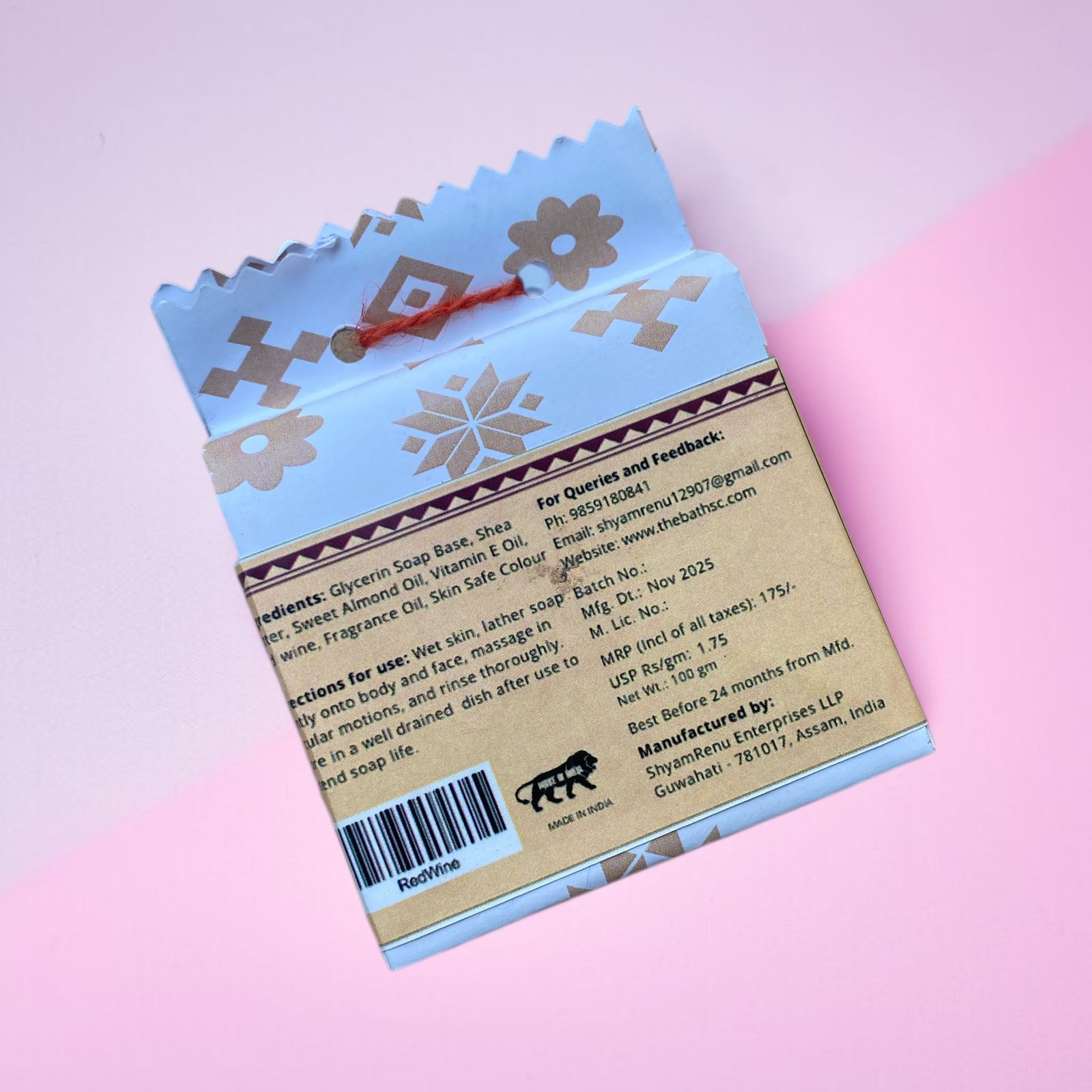 Red Wine Shea Butter Soap - The Bath Sc.