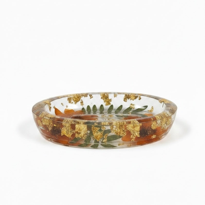 Real -dried-pressed- flowers -resin -soap- case- Resin by Achila