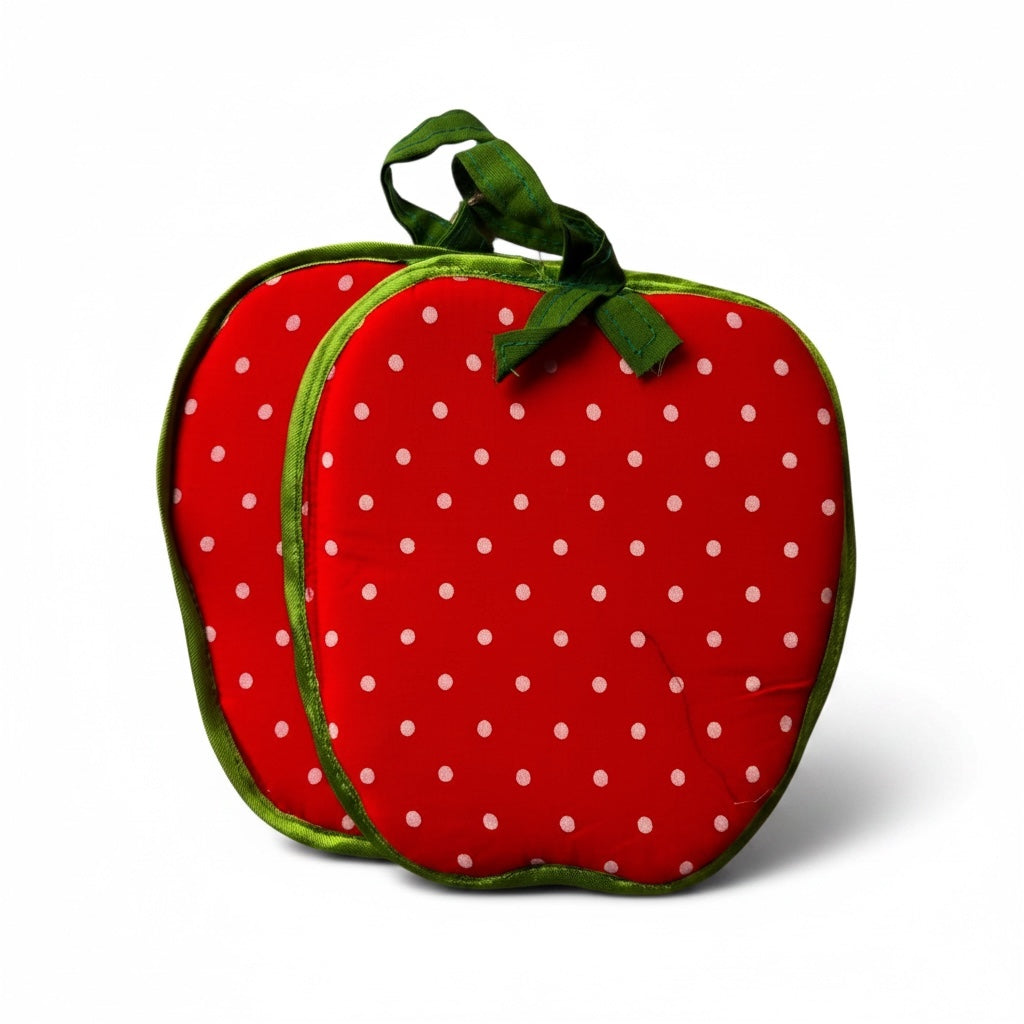 Red strawberry polka dot pot holder- prodigal home