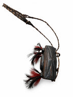Relic of Wooden Naga Satchel Single Large Skull Engraved Small