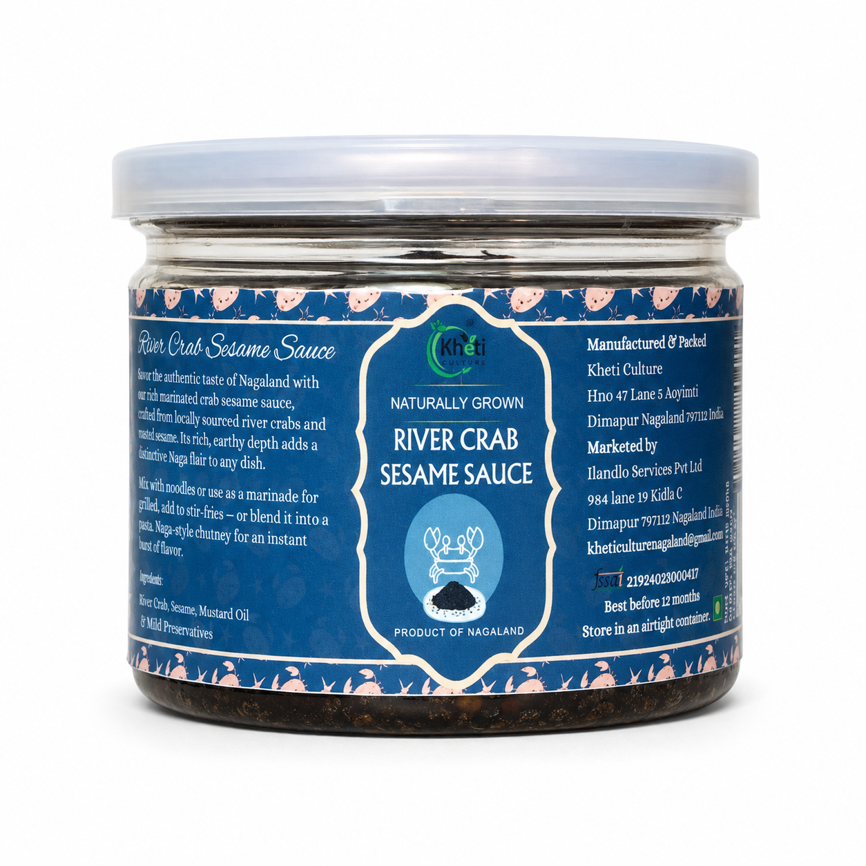River Crab Sesame Sauce can 100gms Kheti Culture