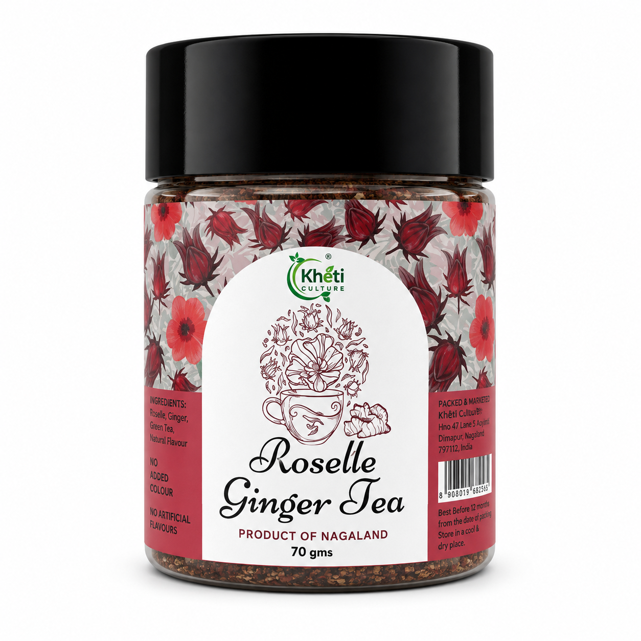 Roselle Ginger Tea- Kheti Culture 70gm